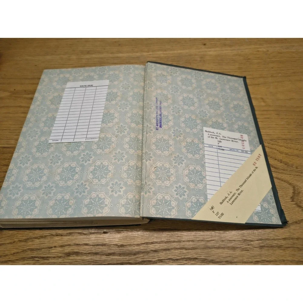 1895 PICTURESQUE ST. LAWRENCE RIVER Haddock Thousand Islands Folding Color...‎